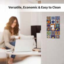 Mexican Tile Wall Decor Light Switch Cover Panel, Decorative Wall Plate, Outlet Cover