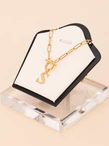 1 chiếc vòng cổ mặt chữ bằng thép không gỉ thời trang và độc đáo, món quà hoàn hảo cho bạn bè - chữ OT vàng - Xem 35