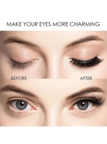 可重复使用的磁性双睫毛套装 - 轻松、自然、防水、无胶、易于佩戴、3D 假睫毛，配有涂抹器，可打造戏剧性的眼妆