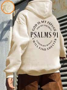 Áo nỉ trùm đầu in hình vui nhộn thường ngày cho bé trai tuổi mới lớn, mùa thu đông - Màu be - Xem 5