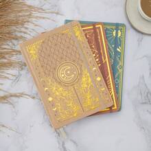 1 Set Boho Style Fantasy Themed Notebook - Vegan Soft Cover Dotted Journal With Pen Loop, Elastic Band, And Inner Pockets - Premium Paper Diary For Business, Learning, Creatives - Multicolor - View 6