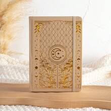 1 Set Boho Style Fantasy Themed Notebook - Vegan Soft Cover Dotted Journal With Pen Loop, Elastic Band, And Inner Pockets - Premium Paper Diary For Business, Learning, Creatives - Multicolor - View 2