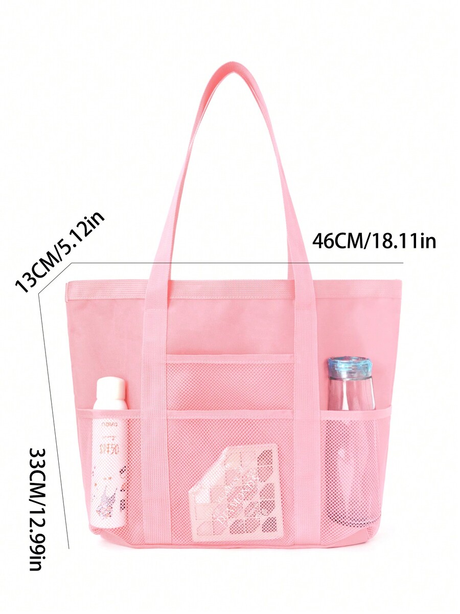 1 Piece Simple Style Solid Color Lightweight MultiPocket Polyester