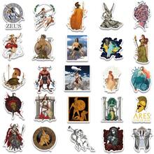 50 Stücke griechische Mythologie Cartoon Aufkleber, geeignet als griechische Souvenirs, Geschenke oder Graffiti Aufkleber für Wasserflaschen, Thermoskannen, Gitarren, Gepäck, Handy, Handyhüllen, Laptops, Skateboards usw. - Verschiedenfarbig - Übersicht 2