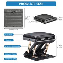 Reposapiés plegable multifuncional para uso doméstico y en el coche/taburete para uso en oficina/taburete