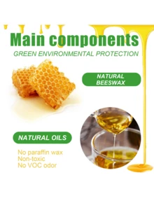 木材划痕修复和调理蜂蜡 - 适用于红橡木、胡桃木、白蜡木、山毛榉木、松木、云杉木、竹子、实木地板和家具的轻微划痕 - 彩色 - 查看 3