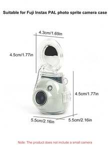 Protective Case Compatible With Fujifilm PAL Camera, Crystal Clear Anti-Scratch And Anti-Drop Selfie Mirror Accessories PAL Kit - Clear - View 6