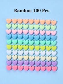 100/200/500pcs 15mm Acrylic Matte Pentagram Beads, Spring Colors, For DIY Handmade Bracelets And Necklaces, Educational Beads To Promote Intellectual Development