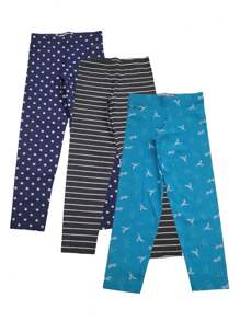 Kit With 3 LEGGING Leg Children's Youth Tracksuit Uniform PRINTED - 彩色 - 查看 1