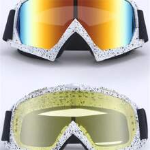 摩托车风镜 哈雷防风镜 复古越野骑行机车防风头盔护目镜 - 彩色 - 查看 12