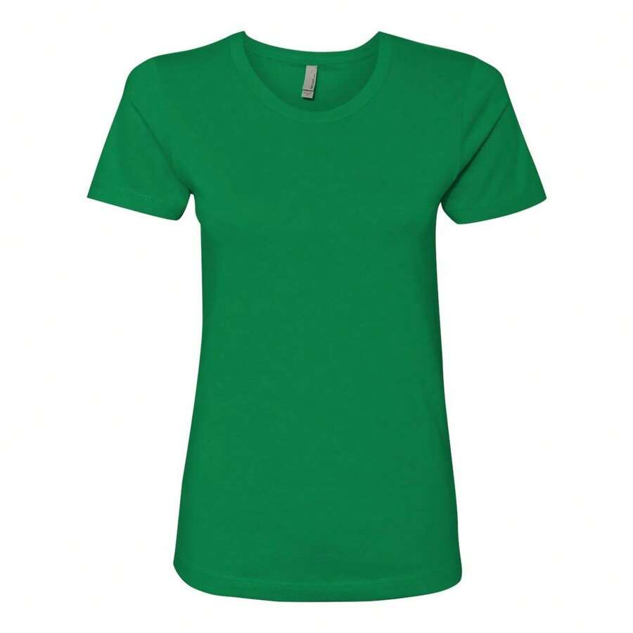 Womens Cotton T-Shirt (Kelly Green) - Màu xanh chanh - Xem 1