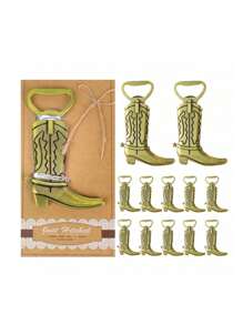 锌合金创意牛仔靴开瓶器，适用于啤酒、葡萄酒和饮料 - 乔迁、酒吧、婚礼、派对和礼物、户外、露营的理想选择 - 銅色 - 查看 11