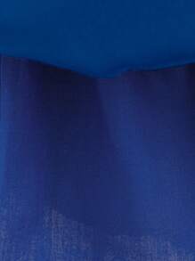 Baby Girls Solid Color Tulle Bow Hem Sequin Puff Party Princess Dress, Suitable For Flower Girl, Wedding, Banquet, Does Not Include Headband - Royal Blue - View 10