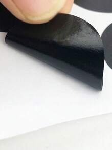 140张/5张装防水防油白色笔尖调料标签贴纸 - 黑色圆形调味瓶贴纸，适用于厨房配件 - 彩色 - 查看 6
