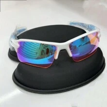 Unisex Sports Anti-UV Polarized Sunglasses - White and Pink - View 2