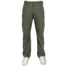 Men's Black 6-Pocket Green Cargo Pants - 綠色 - 查看 1