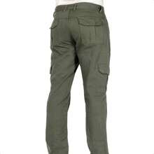 Men's Black 6-Pocket Green Cargo Pants - 綠色 - 查看 2