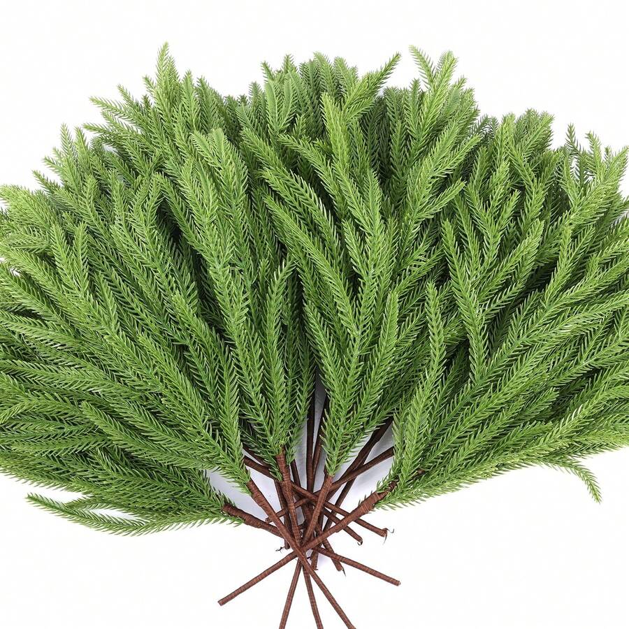 1 Pc Christmas Norfolk Pine Branches, Norfolk Pine Artificial Christmas