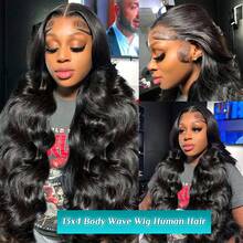 13x4 HD Transparent Lace Frontal Wigs Human Hair For Women Brazilian Virgin 180 Density Bleached Knots Wigs Human Hair Pre Plucked With Baby Hair Natural Black Body Wave Lace Front Wigs Human Hair
