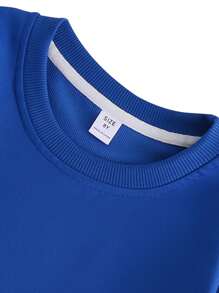 Tween Boy 篮球梦幻元素卫衣 圆领卫衣 男童休闲舒适秋冬时尚 - 彩色 - 查看 8