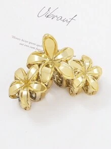 Kẹp tóc đuôi ngựa hình hoa kim loại, kẹp tóc kiểu dáng hoa lá thời trang, phụ kiện tóc, kẹp hàm, kẹp tóc, kẹp cài tóc, kẹp càng cua, kẹp càng cua cho mùa thu đông, trang phục đi nghỉ mát, phụ kiện cần thiết cho kỳ nghỉ hè, đi biển. - Nhiều màu - Xem 15