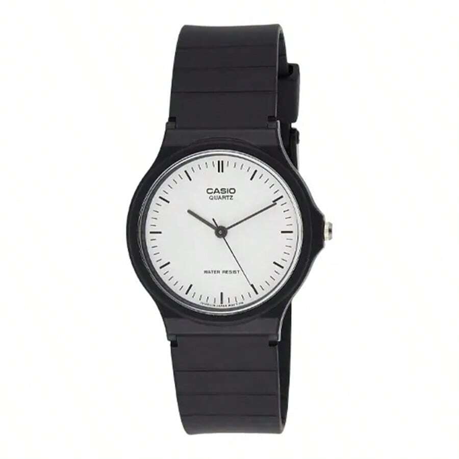 Casio 卡西欧青少年系列，复古运动风格，石英机芯，树脂表带，日韩制造，女士腕表，白色表盘，MQ-24-7E，新年和圣诞节礼物之选 - 白色 - 查看 1