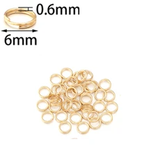 100pcs/Pack Stainless Steel Double Loop Keyring, Double Iron Circle Connector Ring For DIY Jewelry Pendants, Toys