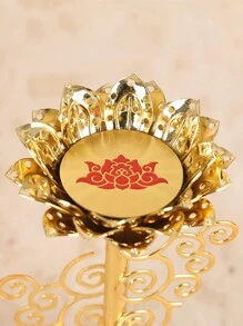 1pc Exquisite Lotus Candlestick Holder - Elegant Decor For Buddhist Temples, Altars, And Home Prayer Spaces - Premium Quality, Unique Design, And Ambiance Enhancer,Room Decor,Gifts