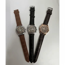 1pc Business Quartz Watch, Sports Casual Leather Strap Watch For Men, Christmas, New Year, Valentine's Day Holiday Gift