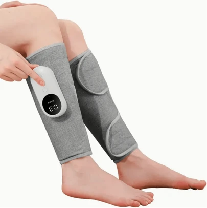 Calf Air Compression Massager For Circulation And Pain Relief, Leg Massager With Heat, Relieve Fatigue, Help For Edema And Varicose Veins, 3 Intensities, 3 Heat Levels, Muscle Relaxation. Christmas, New Year, And Valentine's Day Gifts. Best Gift.