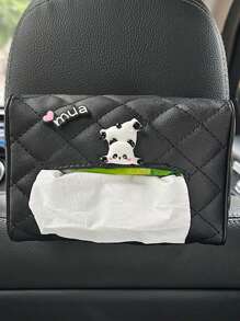 1个汽车真皮抽屉盒，汽车遮阳板扶手盒，纸巾盒 - 均碼 - 查看 16