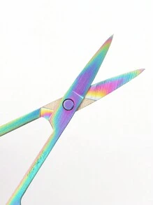 1 件多功能不锈钢剪刀，锋利耐用，可修剪眉毛、睫毛、剪纸，多功能小工具剪刀，化妆，便宜，房间装饰，梳妆台，旅行，卧室，化妆配件 - 彩色 - 查看 7