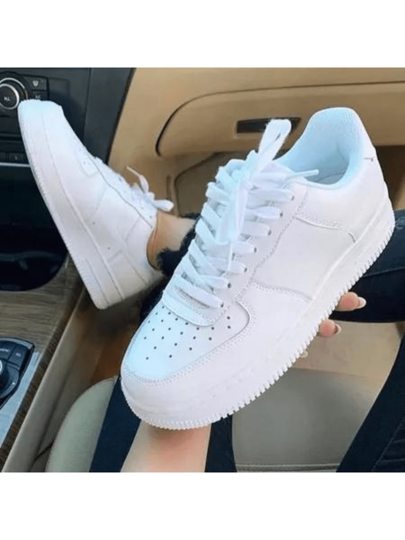Imagem do produto Tênis Casual Feminino Masculino Force Liso Couro Original na loja Shein