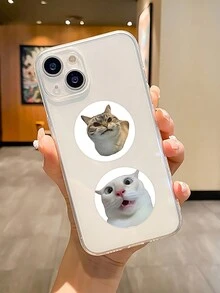 500 张/包可爱卡通动物贴纸 - 新奇卡通宠物贴纸，尺寸 2.5 厘米，装饰贴纸，非粘性奖励/表扬贴纸，创意图案，多种颜色 - 彩色 - 查看 10