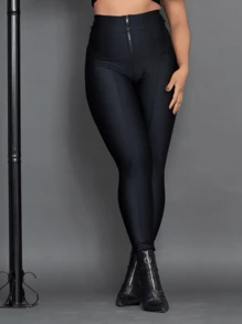 Calça Lipo Feminina Suplex Power Cintura Modeladora