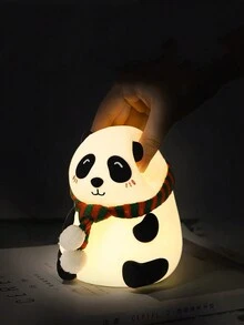 1 Đèn ngủ LED hình gấu trúc dễ thương hình động vật hoạt hình bằng silicon Đèn ngủ hẹn giờ có thể sạc lại bằng USB để trang trí phòng ngủ Quà tặng ngày lễ cho Lễ Tạ ơn Giáng sinh - Nhiều màu - Xem 8