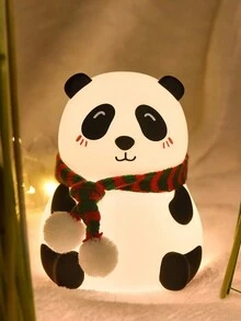 1 Đèn ngủ LED hình gấu trúc dễ thương hình động vật hoạt hình bằng silicon Đèn ngủ hẹn giờ có thể sạc lại bằng USB để trang trí phòng ngủ Quà tặng ngày lễ cho Lễ Tạ ơn Giáng sinh - Nhiều màu - Xem 5