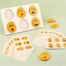 复活节彩蛋表情玩具，幼儿教育情绪识别游戏，有助于培养宝宝的逻辑、想象力和观察能力，亲子互动 - 黃色 - 查看 13