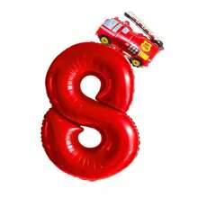 1 bộ bóng bay nhiều màu sắc hình xe hơi hoạt hình mini, động vật, số 40 inch và 32 inch, bao gồm vịt, ếch, lợn, gấu trúc, bò, xe cứu hỏa, v.v., dùng để trang trí tiệc, sinh nhật, ngày lễ, giáng sinh - Nhiều màu - Xem 43