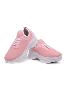 Women's Casual Tennis Shoes - Hồng - Xem 2
