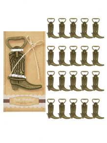 锌合金创意牛仔靴开瓶器，适用于啤酒、葡萄酒和饮料 - 乔迁、酒吧、婚礼、派对和礼物、户外、露营的理想选择 - 銅色 - 查看 9