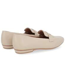 Usaflex Loafer Moccasin Shoe In Nappa Leather Valise - 白色 - 查看 6