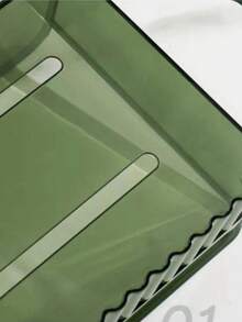 Kit 2 Shampoo Holders Bathroom Shelves Without Holes Acrylic Lined - Trong sáng - Xem 5