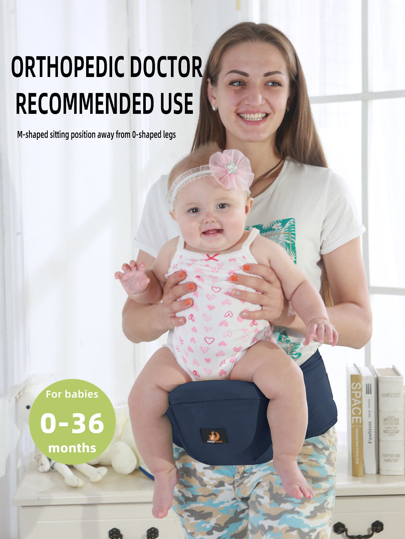 rooya baby 1 Miếng Đa chức năng Túi địu Em bé , Eo Và Hông Ủng hộ , Nhẹ , Bốn , Dễ , Công trình học nhân thể Điều dưỡng Công cụ Và Du lịch Bánh răng Đối với Trẻ sơ sinh , Thích hợp Đối với Sử dụng hàng ngày ( Màu xanh hải quân )