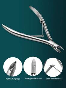 LRIS Round Head Callus Nipper - Innovative Callus Scissors With Built-In Spring Trimmer, Cuticle Remover, Manicure And Beauty Tools (Callus Nipper) G21 Cuticle Care Tools - Silver - View 6