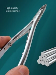 LRIS Round Head Callus Nipper - Innovative Callus Scissors With Built-In Spring Trimmer, Cuticle Remover, Manicure And Beauty Tools (Callus Nipper) G21 Cuticle Care Tools - Silver - View 3