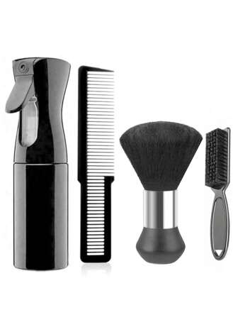 4/5 pièces Ensemble d'outils de coupe de cheveux professionnels - Brosse de nettoyage pour tondeuse à barbe, peigne de coiffure résistant à la chaleur, brosse à barbe en poils de nylon pour hommes - Kit d'accessoires de coupe de cheveux de qualité salon pour tous types de cheveux, retour à l'école, accessoires de voyage essentiels, accessoires pour cheveux pour femmes, brosse de coiffage, accessoires de barbier, sèche-cheveux, cheveux, barbier, outils pour cheveux, produits capillaires, sèche-cheveux, produits capillaires, outils pour cheveux, accessoires pour cheveux, soins capillaires, brosse pour cheveux bouclés, barbier, accessoires de barbier, équipement de coiffure, essentiels de voyage, essentiels de voyage, coiffure, coiffure, cheveux, voyage, produits capillaires, outils pour cheveux, accessoires pour cheveux, barbier, accessoires de barbier, salon de coiffure, équipement de coiffure