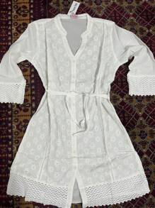 Women Blouses - 白色 - 查看 1