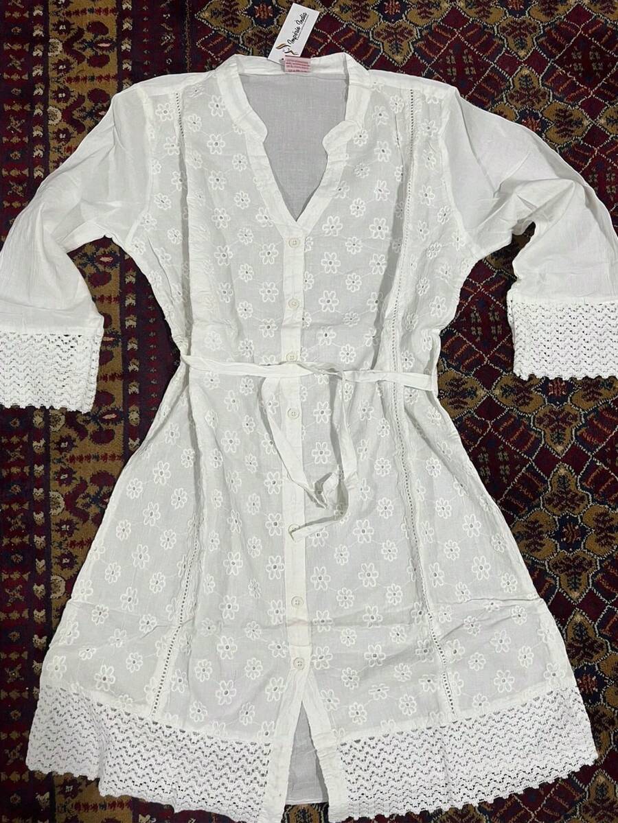 Women Blouses - 白色 - 查看 1