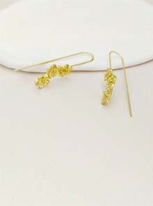 1 paire de boucles d"oreilles crochet style bohème à fleurs pour femme, bijou de fête de mariage
